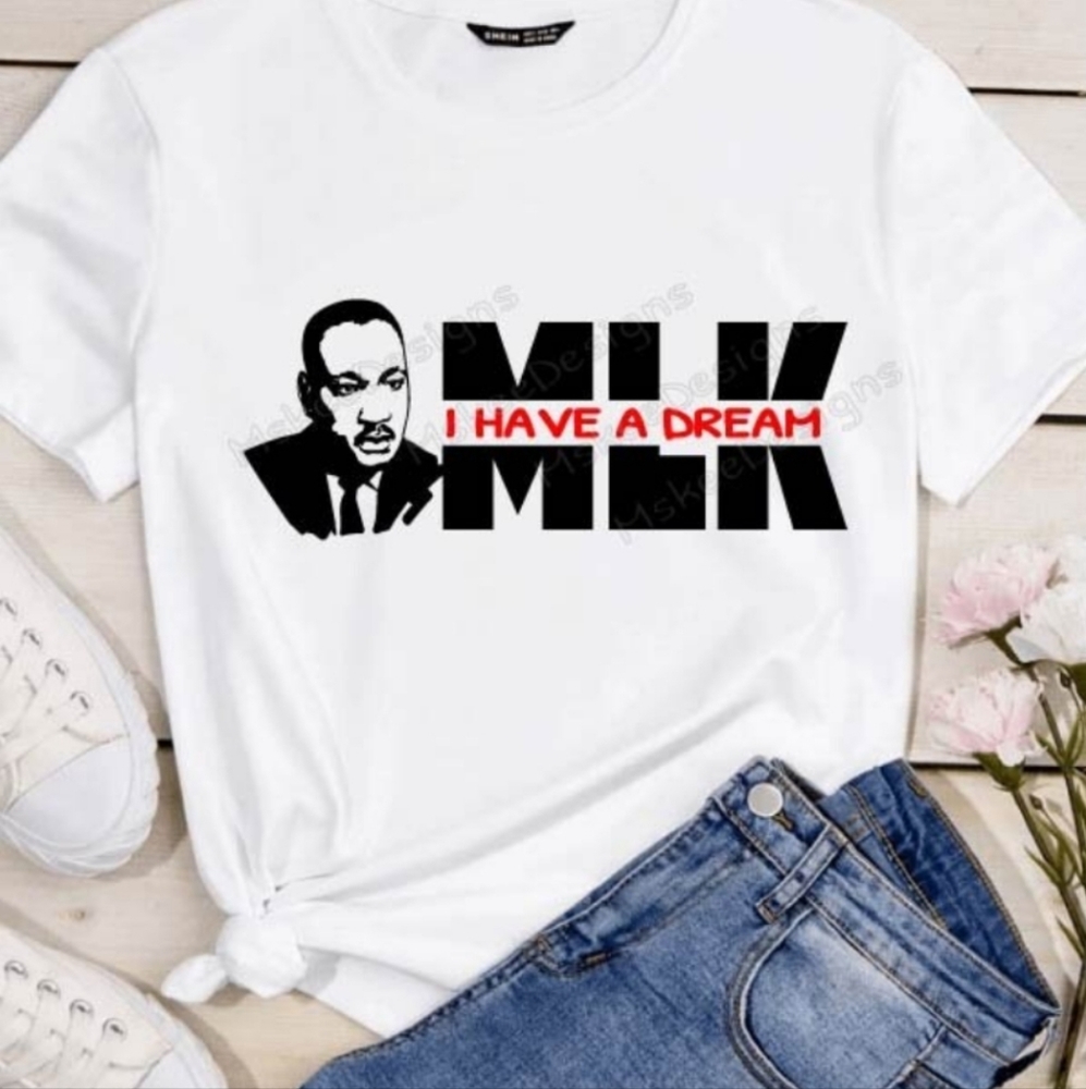 Happy MLK Day custom tee